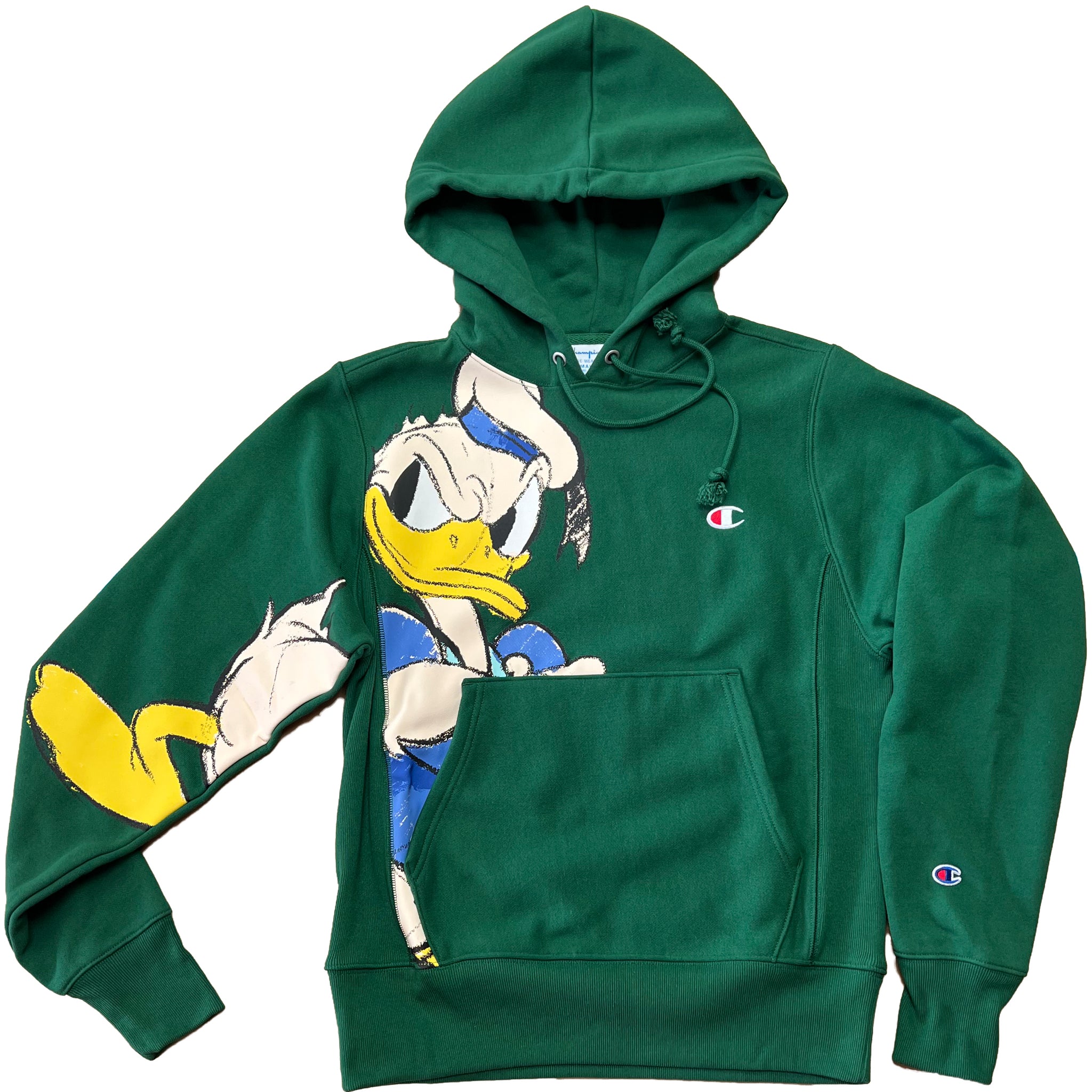 Champion X Disney Donald Duck Wraparound Reverse Weave Hoodie or  