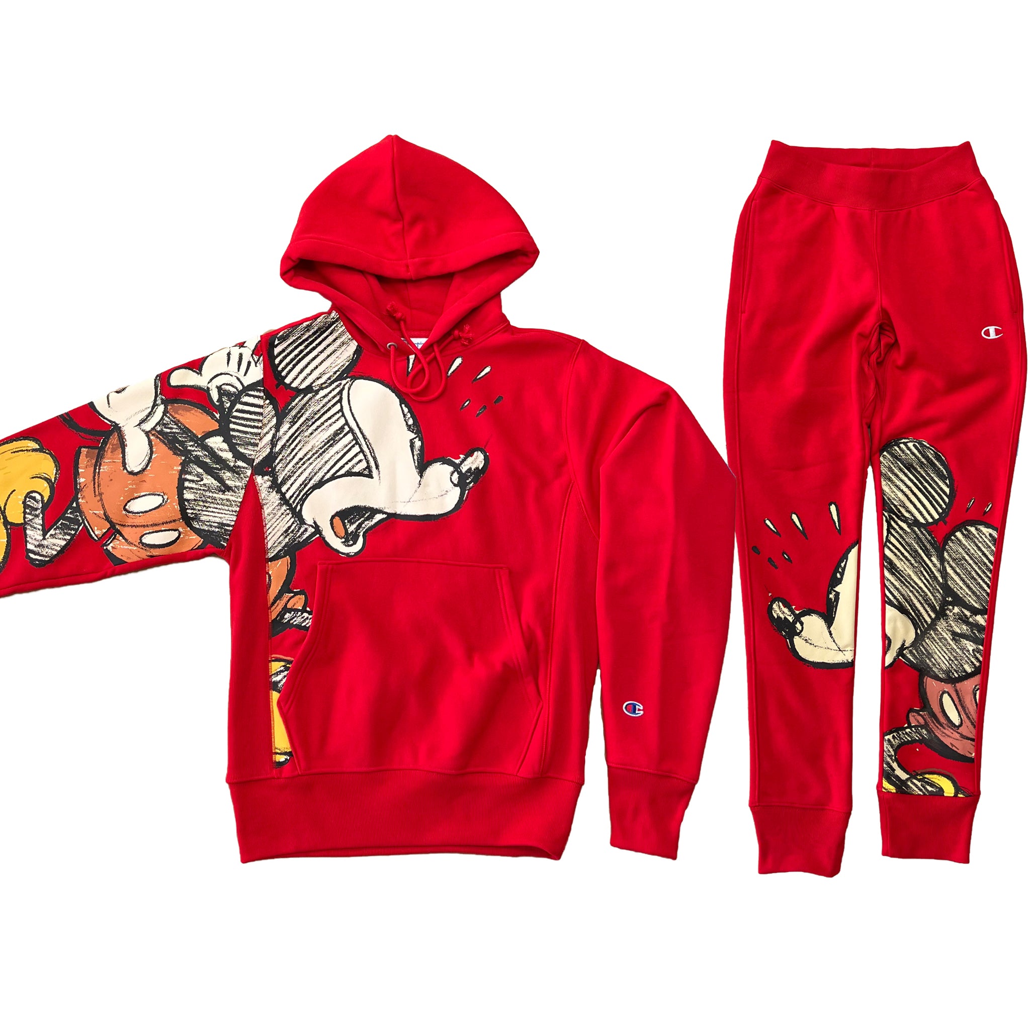https://www.thatshoestore.com/cdn/shop/products/Champion_Disney_Mickey_Mouse_Wraparound_Reverse_Weave_Sweatpants_Hoodie_Set_Red_Cover_1024x1024@2x.jpg?v=1667599589