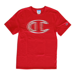 Champion Men's Vibrating C Logo Heritage Tee