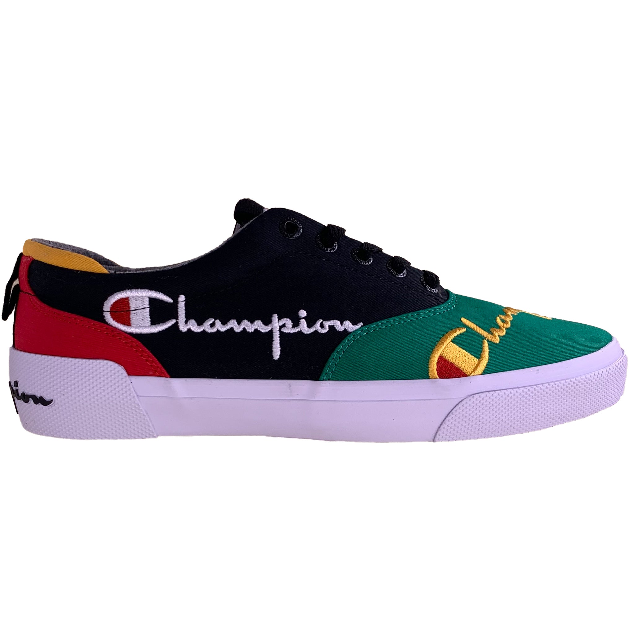 Champion Men's Swipe Color Block Black Multi Casual Athletic Shoes – That Shoe and More