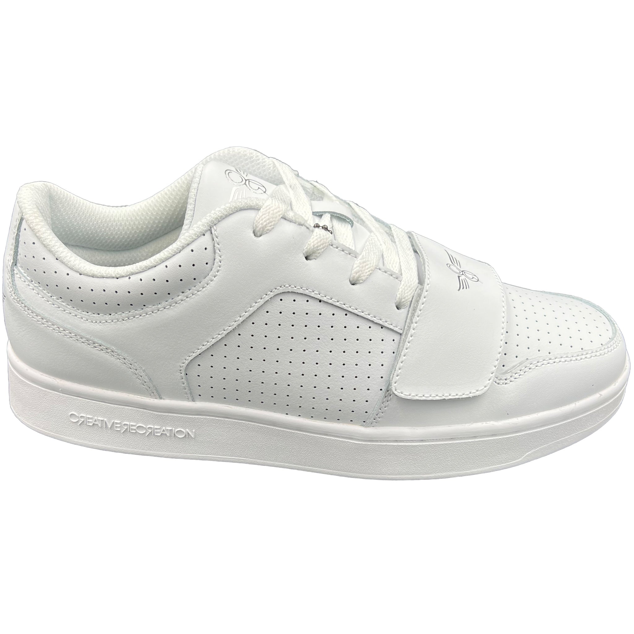 Mens white creative shop recreation trainers