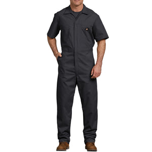 Dickies Men's 33999 Short Sleeve Coveralls Black