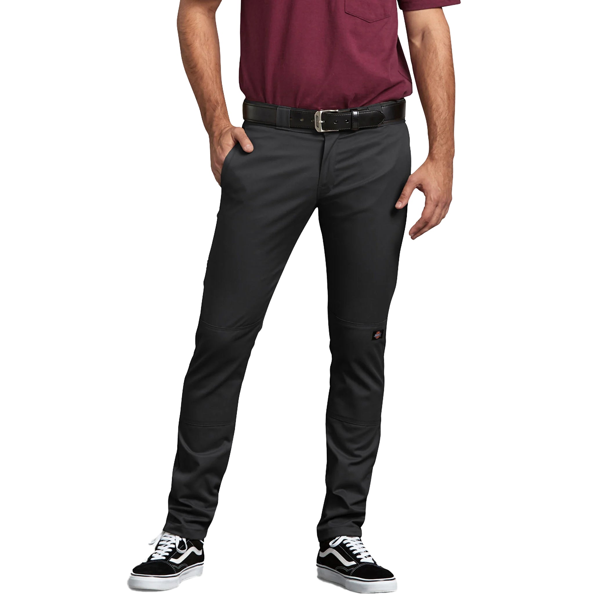 Dickies Men's WP811 Flex Skinny Straight Fit Double Knee Work Pants Bl –  That Shoe Store and More