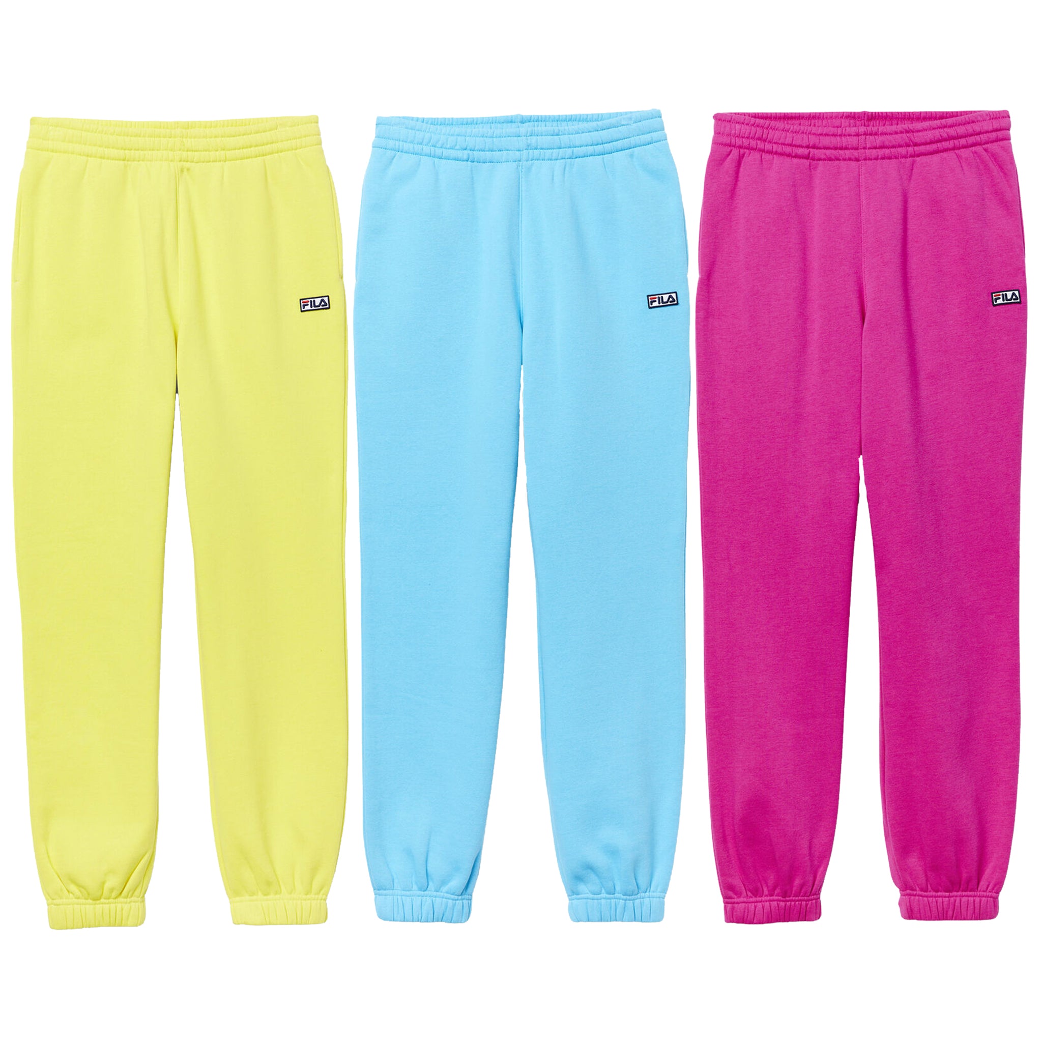 Fila Plus Size Vigor Mid-rise Colorblocked Fleece Joggers in