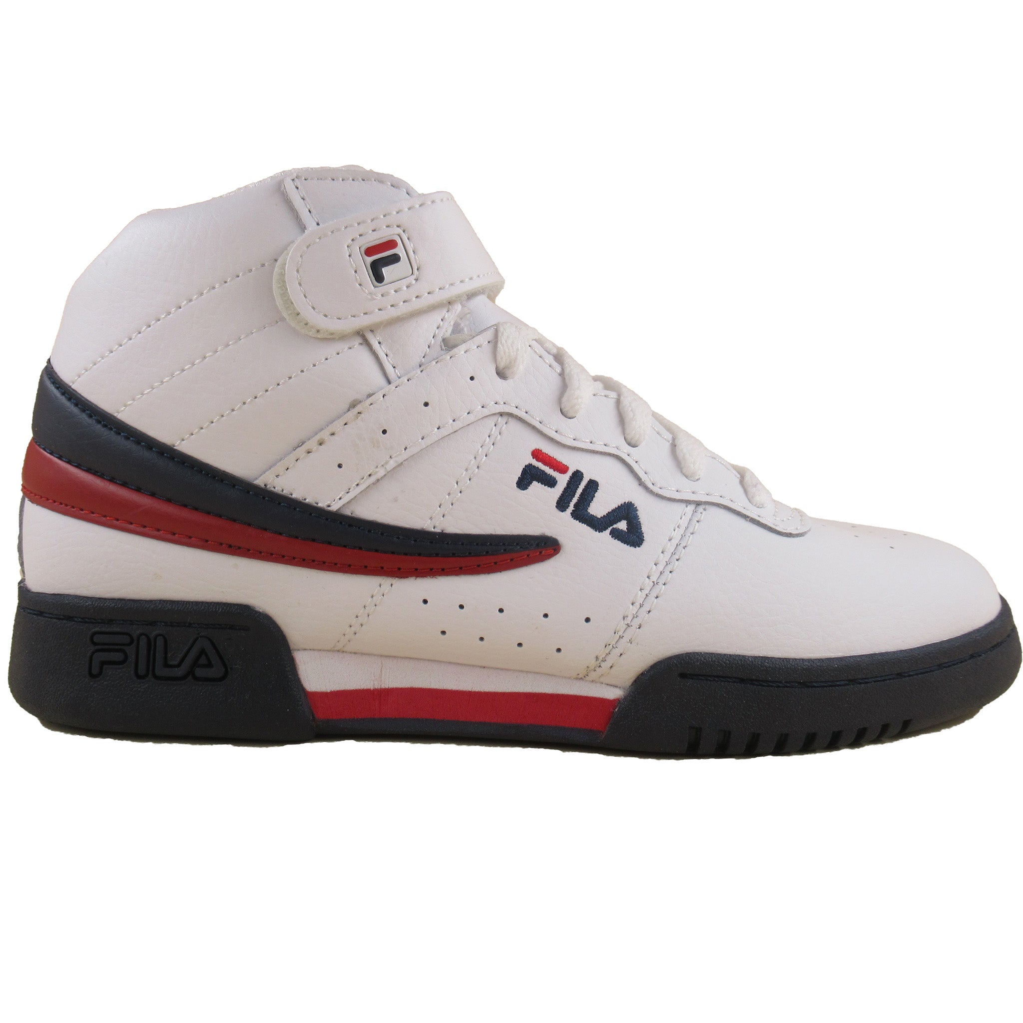 Fila F-13 Grade-School White Navy Red Casual Athletic Shoes – That Shoe More