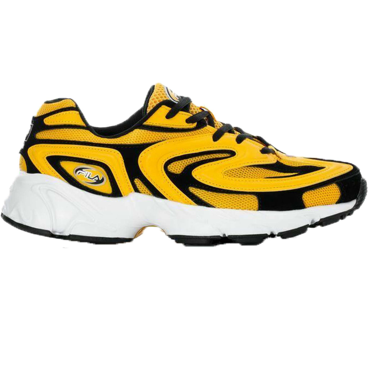 Black and yellow fila hotsell