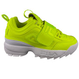Fila Women's Disruptor II Applique Safety Yellow Casual Shoes ThatShoeStore