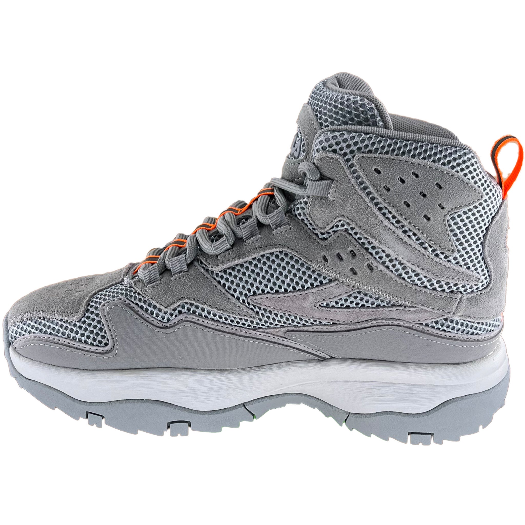 Fila Women s Ranger Boots Casual Sneaker Boot Grey Orange 5HM01097