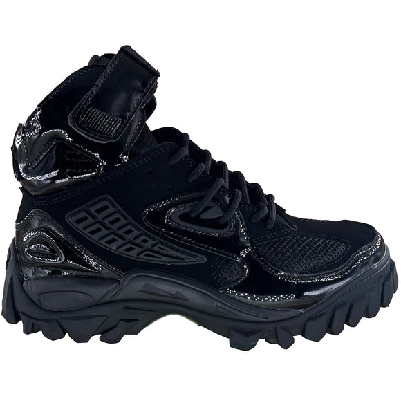 Fila Women's Casual Yak Boots Patent Leather Black 5HM01099-001