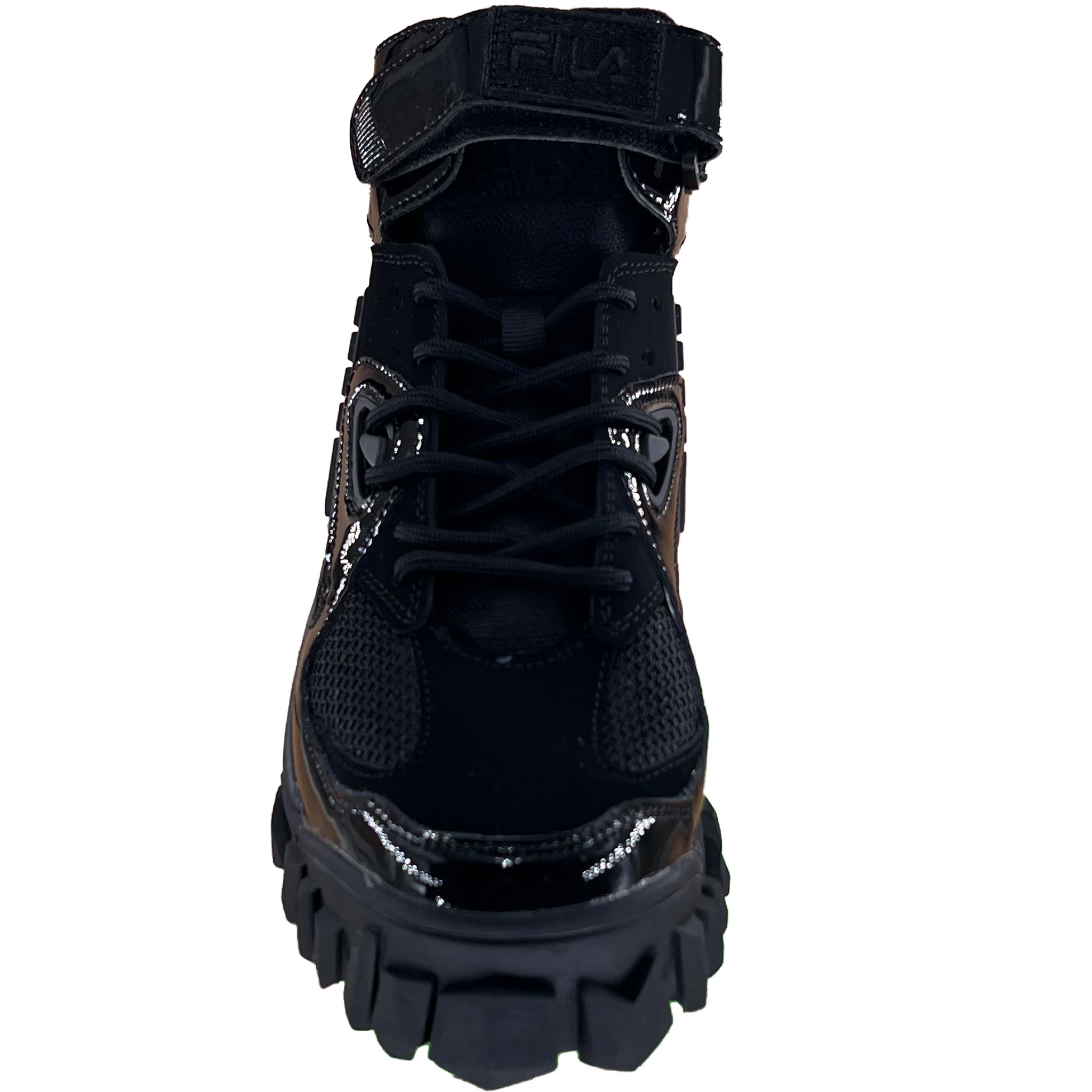 Fila Women's Casual Yak Boots Patent Leather Black 5HM01099-001 