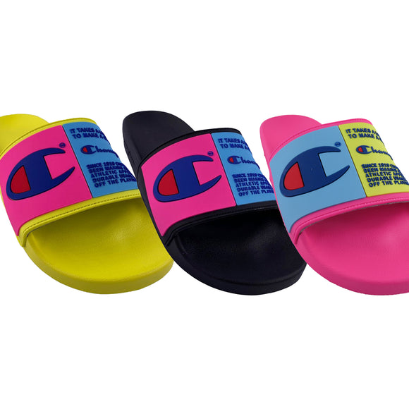 Champion Men's IPO Select Pop Color Jock Tag Slides
