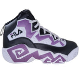 Fila Men's MB Jamal Mashburn Retro Basketball Shoes Black White Violet ThatShoeStore