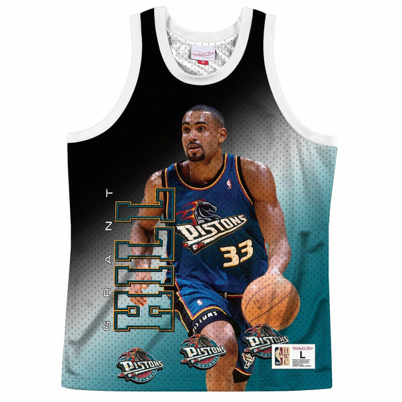 Mitchell & Ness Men's Detroit Pistons Grant Hill Behind the Back Tank Top Jersey