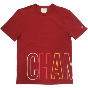 Champion Life Men's Heritage Tee, Multi-Color Wraparound Logo T-Shirt