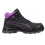 Puma Women's 633895 Stepper 2.0 Black Mid Safety Composite Toe Work Shoes ThatShoeStore