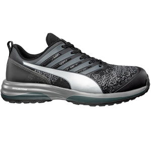 Puma Men's 644545 Charge Black Low Composite Safety Toe Metal Free Work Shoes