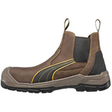 Puma Men's 630265 Tanami Brown Mid Composite Safety Toe Slip On Work Boots ThatShoeStore