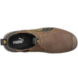 Puma Men's 630265 Tanami Brown Mid Composite Safety Toe Slip On Work Boots ThatShoeStore