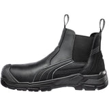 Puma Men's 630345 Tanami Black Mid Slip On Composite Safety Toe Metal Free Work Boots ThatShoeStore