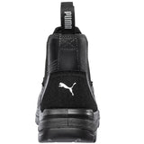 Puma Men's 630345 Tanami Black Mid Slip On Composite Safety Toe Metal Free Work Boots ThatShoeStore