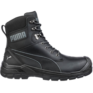 Puma Men's 630905 Conquest CTX 7" Black Zip Soft Toe Work Boots