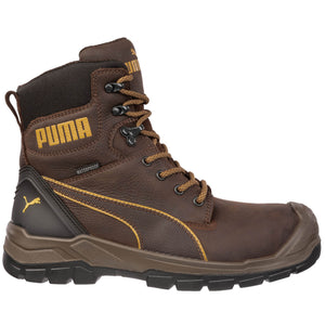Puma Men's 630915 Conquest CTX 7" Brown Zip Soft Toe Work Boots