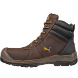 Puma Men's 630925 Tornado Brown Mid Waterproof Soft Toe Work Boots ThatShoeStore