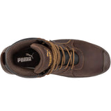 Puma Men's 630925 Tornado Brown Mid Waterproof Soft Toe Work Boots ThatShoeStore