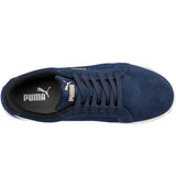 Puma Men's 640025 Iconic Suede Low Navy Composite Safety Toe Metal Free Work Shoes ThatShoeStore