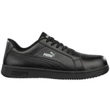Puma Women's 640105 Icon Leather Low SD Black Work Shoes ThatShoeStore