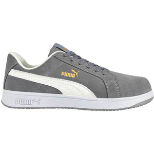 Puma Women's 640125 Icon Suede Low SD Grey Work Shoes