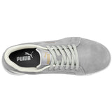 Puma Women's 640125 Icon Suede Low SD Grey Work Shoes ThatShoeStore