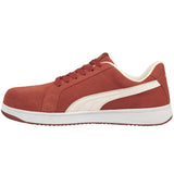 Puma Women's 640135 Icon Suede Low EH Red Work Shoes ThatShoeStore
