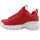 Fila Kids Red Disruptor 2 Premium Grade-School Lifestyle Casual Shoes ThatShoeStore