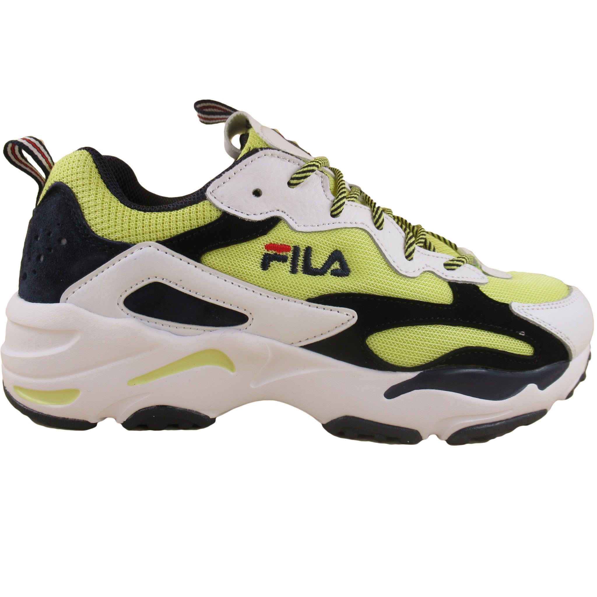 Likken Dakloos fiets Fila Men's Ray Tracer Lemonade White Black Casual Shoes – That Shoe Store  and More