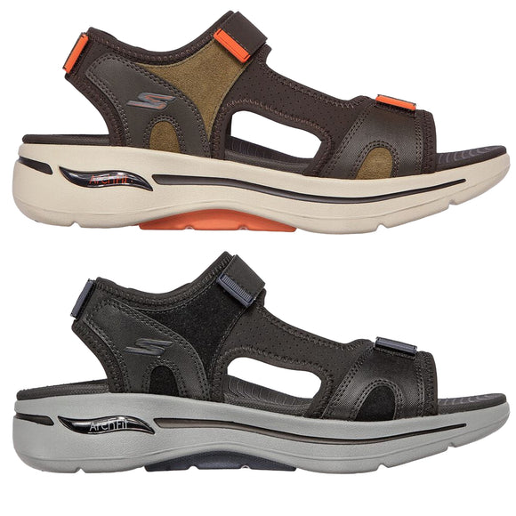 Burlas Óptima Cartero Skechers Men's 229021 Go Walk Arch Fit Sandal Mission Strap Sandals – That  Shoe Store and More