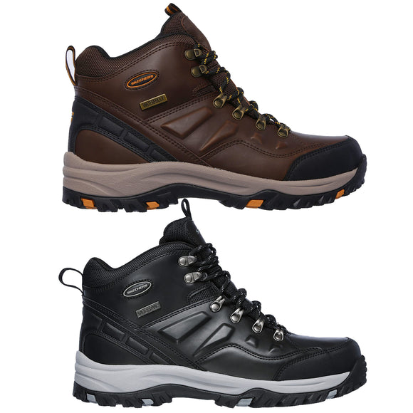 Skechers Men's 65529 Relaxed Fit Relment Traven Waterproof Hiking Boots