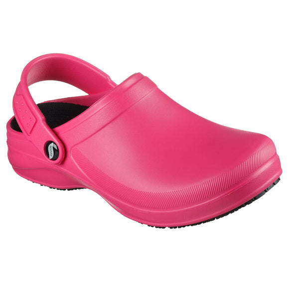 Skechers Women's 108067 Work Arch Fit Riverbound Pasay Pink Work Shoes Clogs