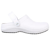 Skechers Women's 108067 Work Arch Fit Riverbound Pasay White Work Shoes Clogs ThatShoeStore