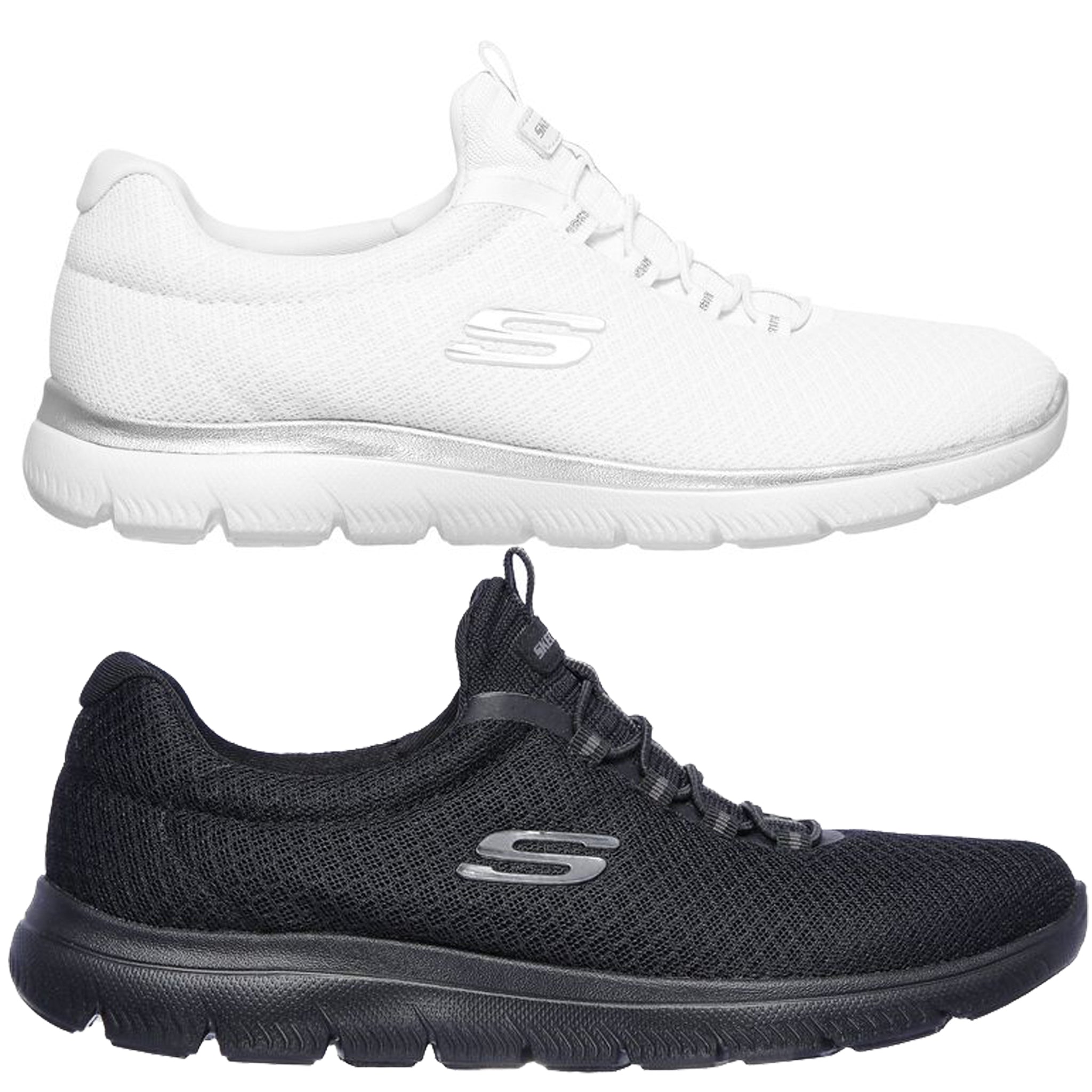 tarjeta Dificil Recreación Skechers Women's 12980 Summits Memory Foam Black Athletic Shoes – That Shoe  Store and More