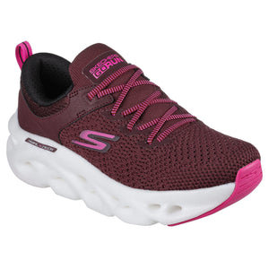 Skechers Women's 128793 GOrun Swirl Tech Dash Charge Burgundy Athletic Shoes