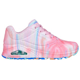 Skechers Women's 155137 Uno Like Water Pink/Multi Casual Shoes ThatShoeStore