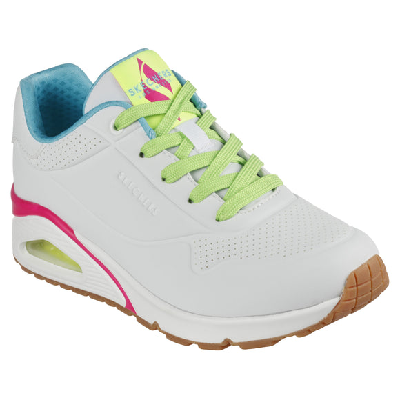 Skechers Women's 155184 Uno - Neano White/Multi Casual Shoes