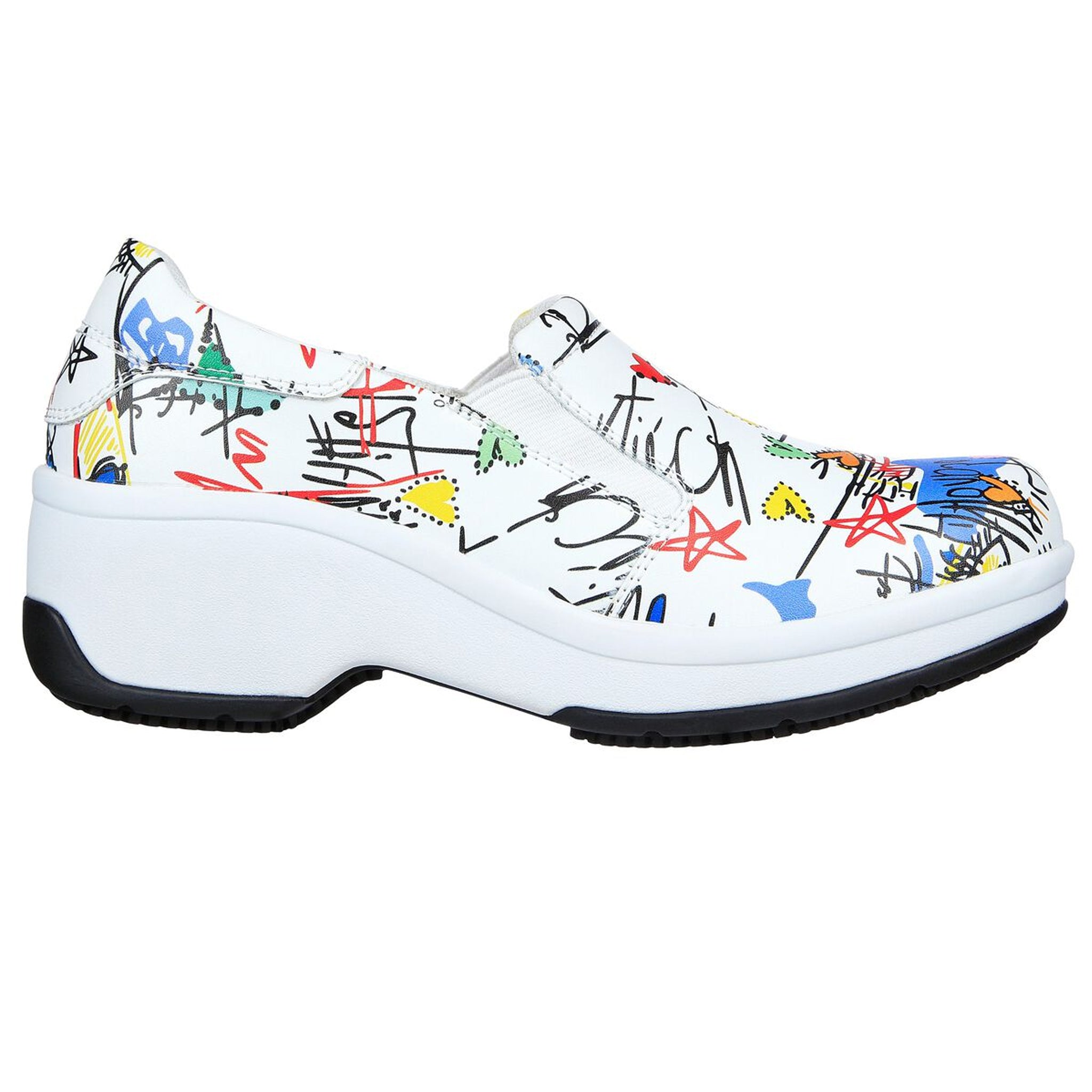 Skechers womens white work shoes clearance