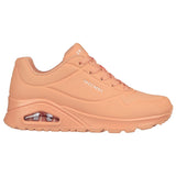 Skechers Women's 177125 Uno - Bright Air Coral Casual Shoes ThatShoeStore
