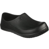 Skechers Men's 200072 Evaa Clogstith SR Slip Resistant Work Shoes Clogs Black ThatShoeStore