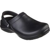 Skechers Men's 200092 Arch Fit Riverbound Slip Resistant Work Shoes Clogs Black ThatShoeStore