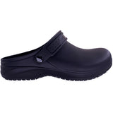 Skechers Men's 200092 Arch Fit Riverbound Slip Resistant Work Shoes Clogs Black ThatShoeStore