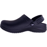 Skechers Men's 200092 Arch Fit Riverbound Slip Resistant Work Shoes Clogs Black ThatShoeStore