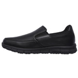 Skechers Men's 77157 Nampa Groton Slip Resistant Black Work Shoes ThatShoeStore